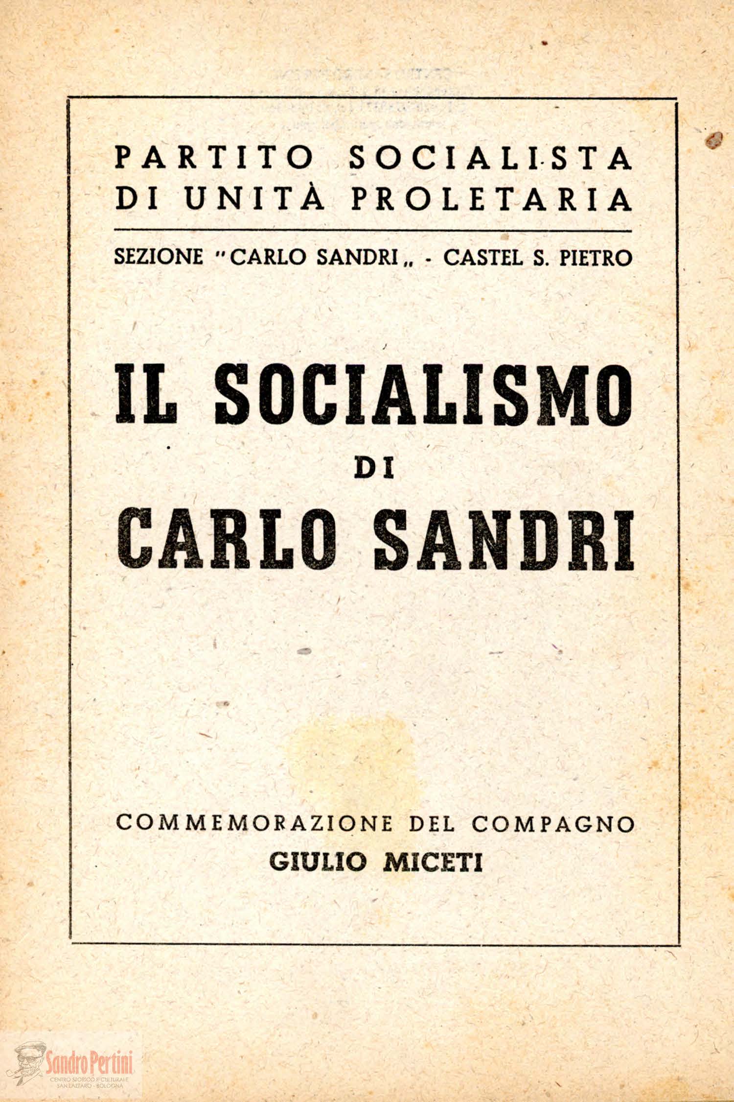 socialismo carlo sandri